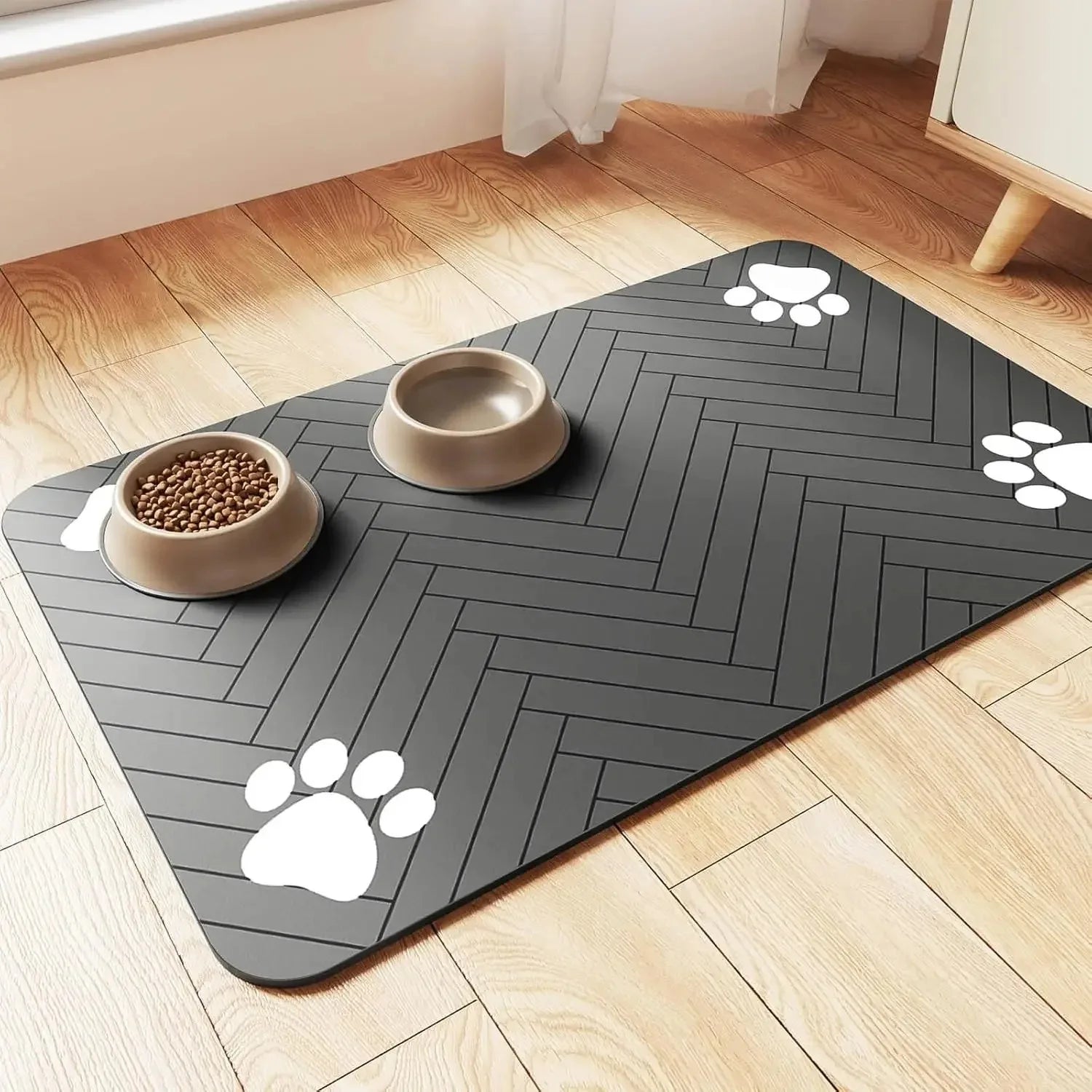Waterproof Pet Feeding Mat — Non-Slip