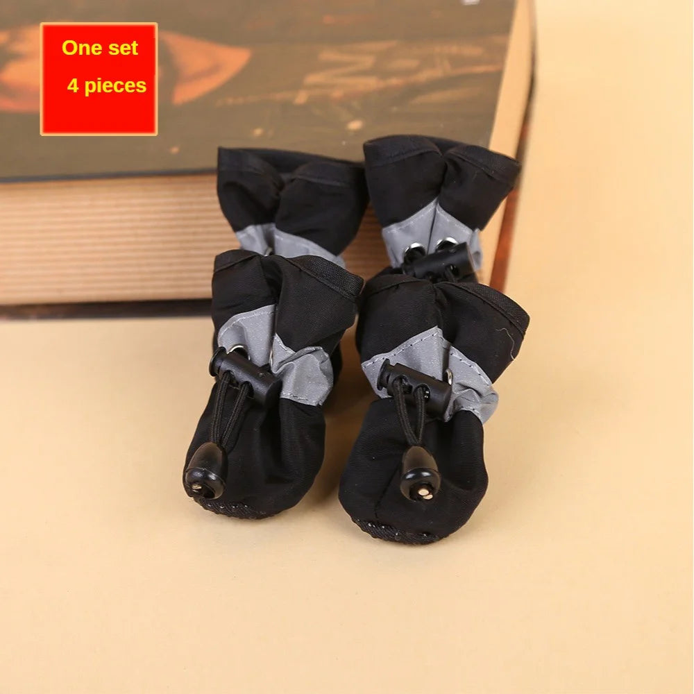 Water-Resistant Dog Boots — Set of 4