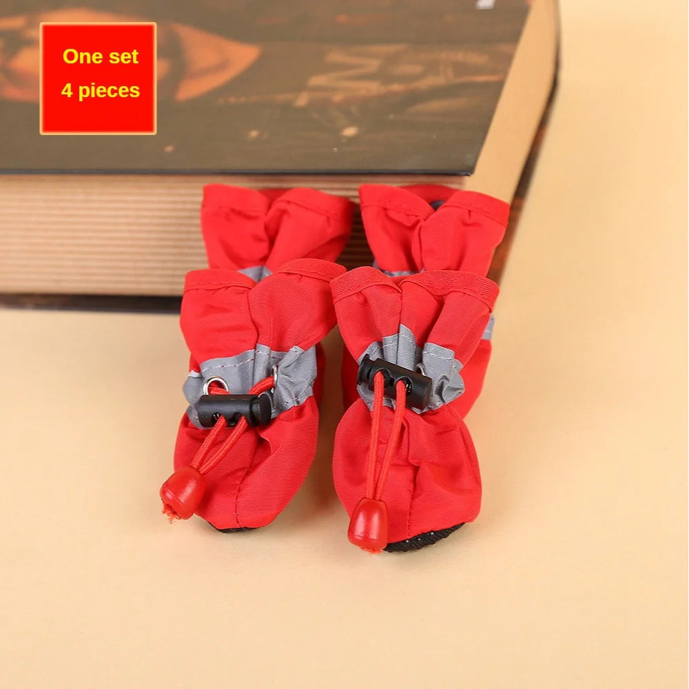 Water-Resistant Dog Boots — Set of 4