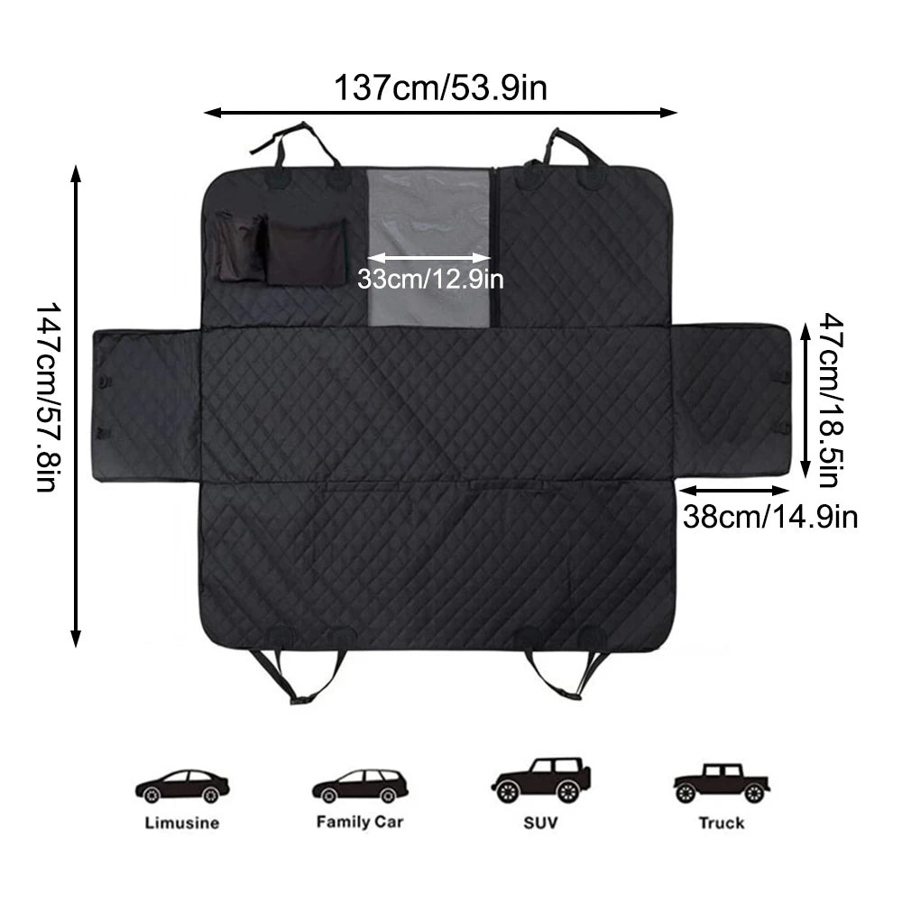 Waterproof Dog Car Seat Cover — Back Seat