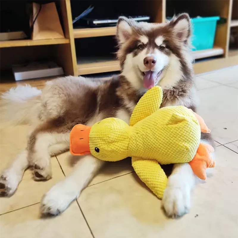 Plush Squeaky Duck Dog Toy