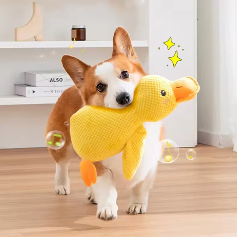 Plush Squeaky Duck Dog Toy