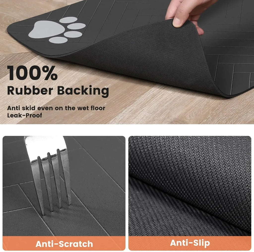 Waterproof Pet Feeding Mat — Non-Slip
