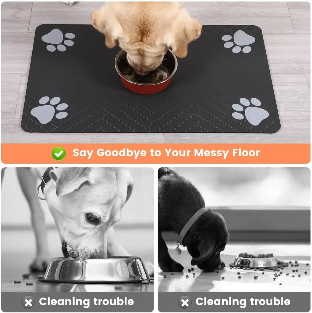 Waterproof Pet Feeding Mat — Non-Slip