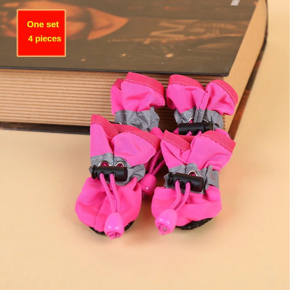Water-Resistant Dog Boots — Set of 4