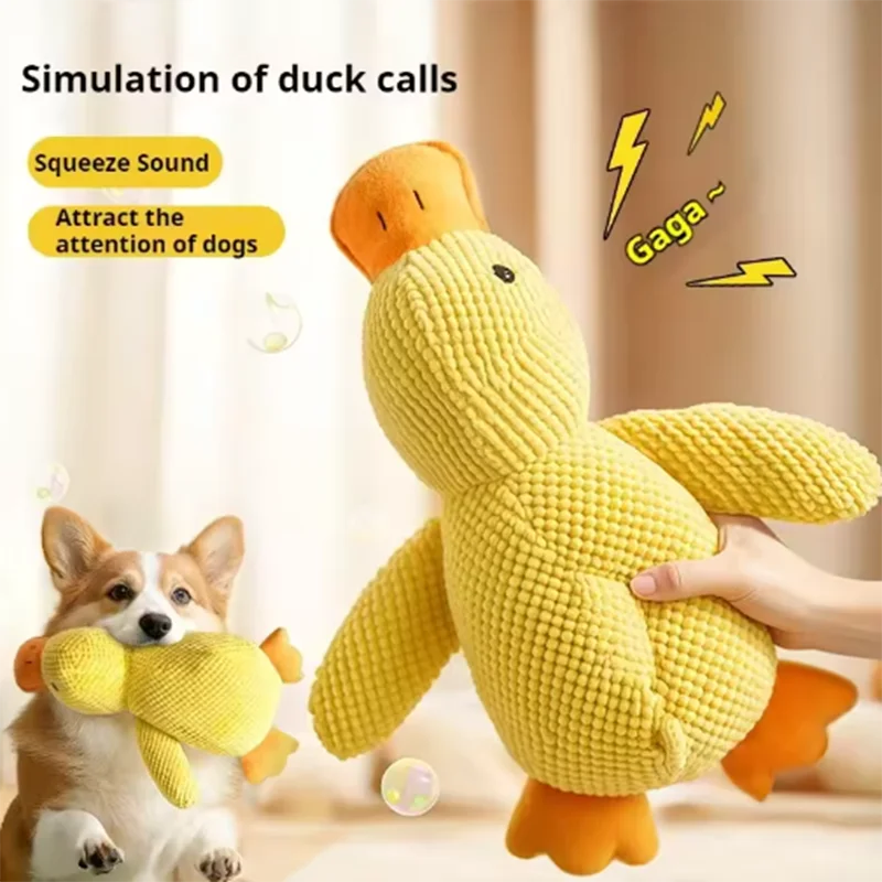 Plush Squeaky Duck Dog Toy