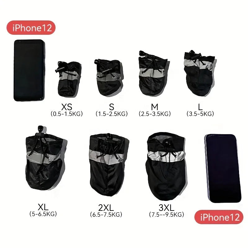 Water-Resistant Dog Boots — Set of 4