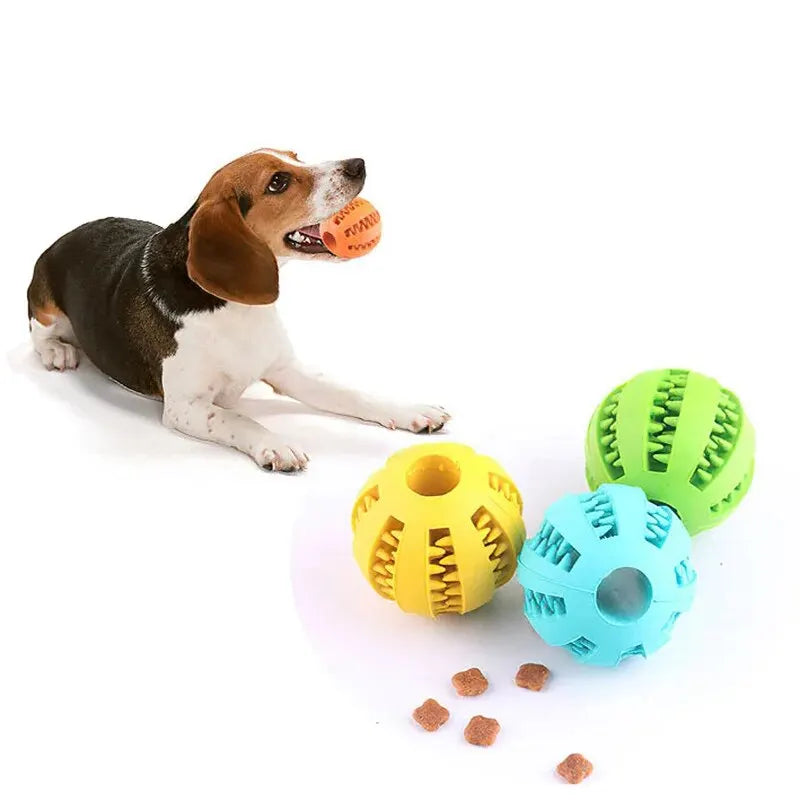 Interactive Treat-Dispensing Dog Toy Ball