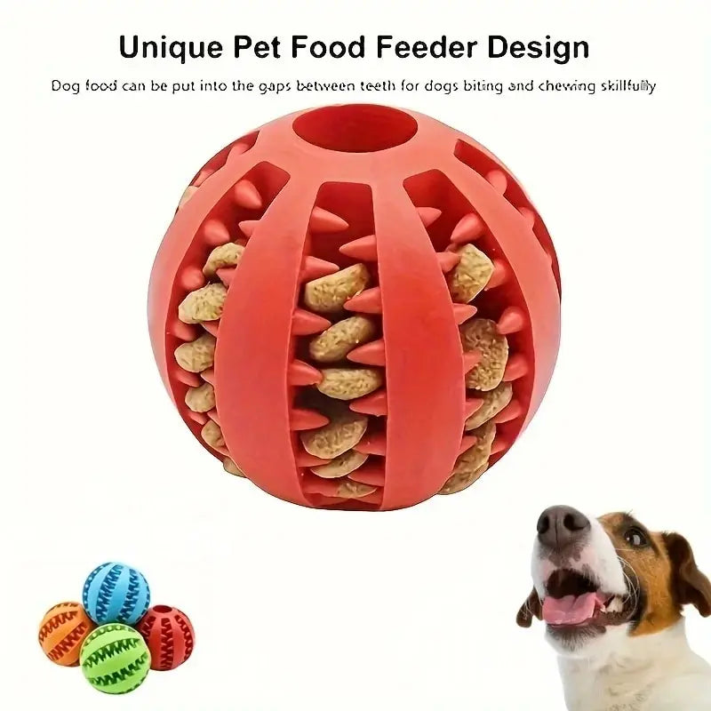 Interactive Treat-Dispensing Dog Toy Ball